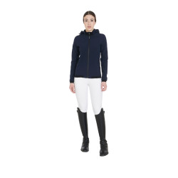 Giacca softshell aderente con interno in pile da donna Gardena Equestro Marina Blu marino