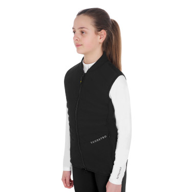 Gilet senza maniche da bambina aderente in tessuto tecnico Equestro Gilet senza maniche da bambina aderente in tessuto tecnico Equestro
