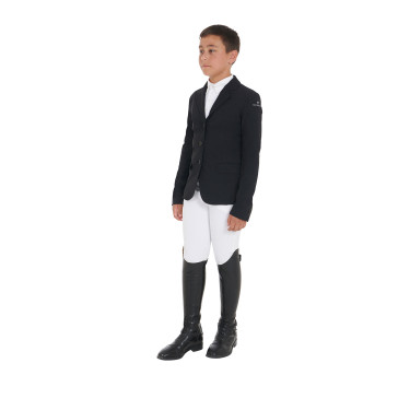 Giacca da concorso unisex per bambini Reverse Equestro Nero