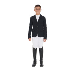 Giacca da concorso unisex per bambini Reverse Equestro Nero