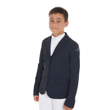 Giacca da concorso unisex per bambini Reverse Equestro Marina Blu marino