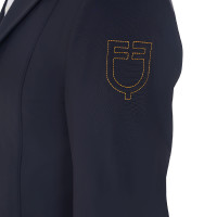 Giacca da concorso da uomo con logo ricamato a contrasto Equestro Nero