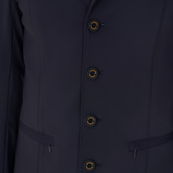 Giacca da concorso da uomo con logo ricamato a contrasto Equestro Blazer marine Blu marino