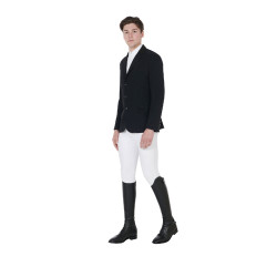 Giacca da concorso uomo 3 bottoni Elegance Equestro Nero