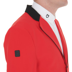 Giacca da concorso uomo 3 bottoni Elegance Equestro Rosso / nero
