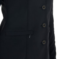 Giacca da concorso da donna con logo ricamato a contrasto Equestro Nero Giacca da concorso da donna con logo ricamato a contrasto Equestro Nero