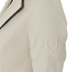 Giacca da concorso a 3 bottoni da donna Elegance Equestro Tan Oxford Rosa