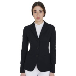 Giacca da concorso a 3 bottoni da donna Elegance Equestro Nero