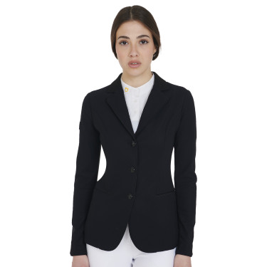 Giacca da concorso a 3 bottoni da donna Elegance Equestro Nero
