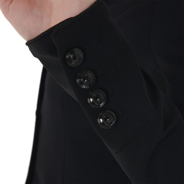 Giacca da concorso a 3 bottoni da donna Elegance Equestro Nero