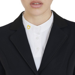 Giacca da concorso a 3 bottoni da donna Elegance Equestro Nero
