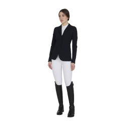 Giacca da concorso a 3 bottoni da donna Elegance Equestro Nero