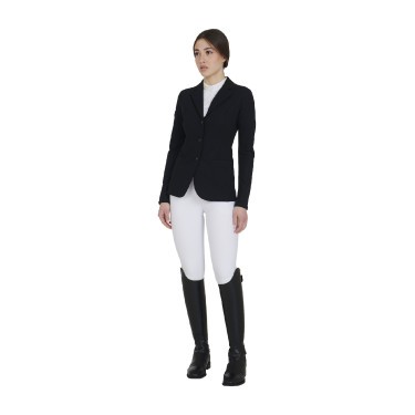 Giacca da concorso a 3 bottoni da donna Elegance Equestro Nero