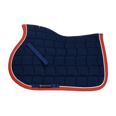 Sottosella per pony White Trim Equestro Blu navy / rosso