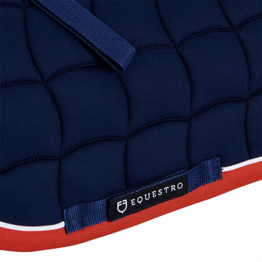 Sottosella per pony White Trim Equestro Blu navy / rosso