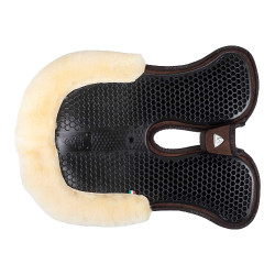 Ammortizzatore posteriore in montone svedese e anteriore in gel Acavallo Marrone / naturale