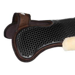 Ammortizzatore posteriore in montone svedese e anteriore in gel Acavallo Marrone / naturale