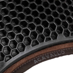 Ammortizzatore posteriore in montone svedese e anteriore in gel Acavallo Marrone / naturale