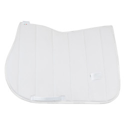 Sottosella da salto in velluto e tessuto tecnico Equestro Bianco / bianco
