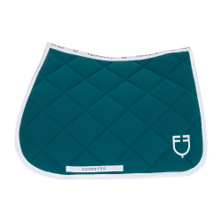 Sottosella da salto in tessuto tecnico White Line Edition Equestro Petrolio Blu