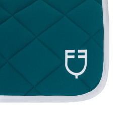 Sottosella da salto in tessuto tecnico White Line Edition Equestro Petrolio Blu