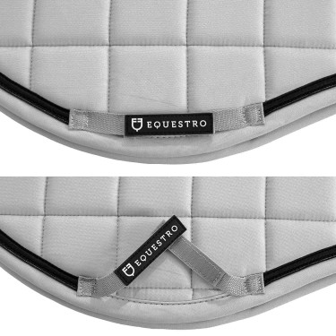 Sottosella da salto in tessuto tecnico traspirante collezione Elegance Equestro Bianco Sottosella da salto in tessuto tecnico traspirante collezione Elegance Equestro Bianco