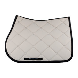 Tapis de selle obstacle en tissu technique Black Line Edition Equestro Beige