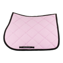 Sottosella da salto in tessuto tecnico Black Line Edition Equestro Bouquet orchidea Rosa