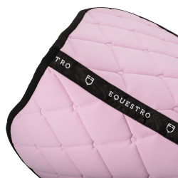 Sottosella da salto in tessuto tecnico Black Line Edition Equestro Bouquet orchidea Rosa