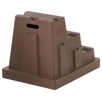 Scaletta Easy Step 3 gradini La Gée Cioccolato Marrone