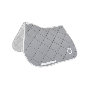 Sottosella da salto in tessuto tecnico con logo GP Equestro Grigio / bianco