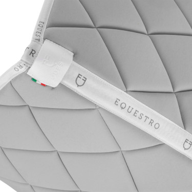 Sottosella da salto in tessuto tecnico con logo GP Equestro Grigio chiaro / bianco Sottosella da salto in tessuto tecnico con logo GP Equestro Grigio chiaro / bianco