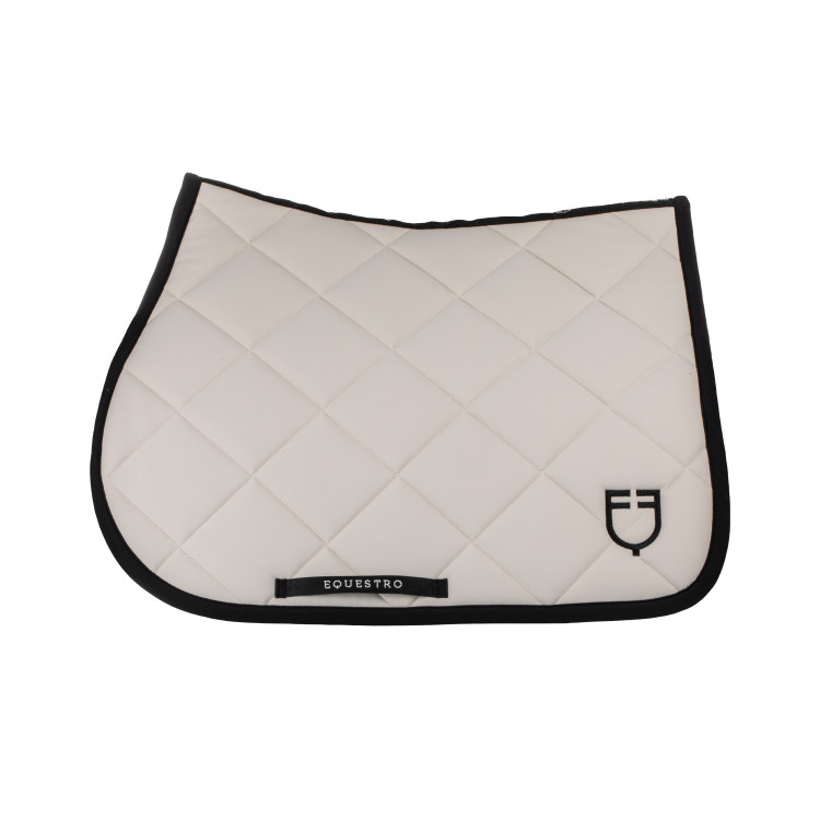 Sottosella da salto in tessuto tecnico con logo ricamato Black Line Edition Equestro Sottosella da salto in tessuto tecnico con logo ricamato Black Line Edition Equestro