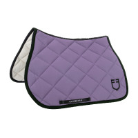 Sottosella da salto in tessuto tecnico con logo ricamato Black Line Edition Equestro Dalia viola