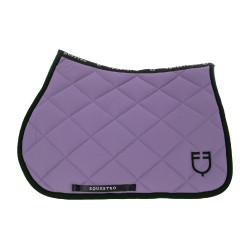 Sottosella da salto in tessuto tecnico con logo ricamato Black Line Edition Equestro Dalia viola