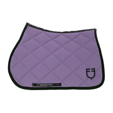 Sottosella da salto in tessuto tecnico con logo ricamato Black Line Edition Equestro Dalia viola