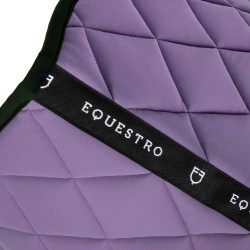 Sottosella da salto in tessuto tecnico con logo ricamato Black Line Edition Equestro Dalia viola