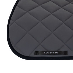 Sottosella da salto in tessuto tecnico con logo ricamato Black Line Edition Equestro Asfalto Grigio