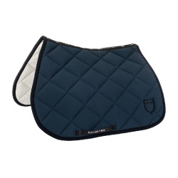 Sottosella da salto in tessuto tecnico con logo ricamato Black Line Edition Equestro Marina Blu marino