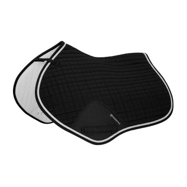 Sottosella da salto in cotone modellato Equestro Nero