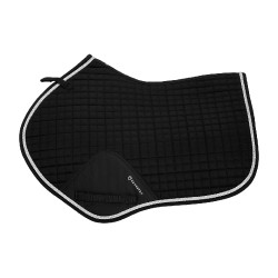 Sottosella da salto in cotone modellato Equestro Nero