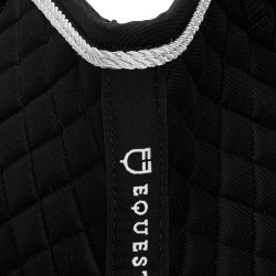 Sottosella da salto in cotone modellato Equestro Nero