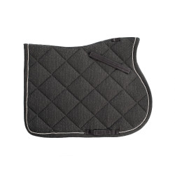 Sottosella da salto in cotone con cordoni e logo Diamond Equestro Grigio