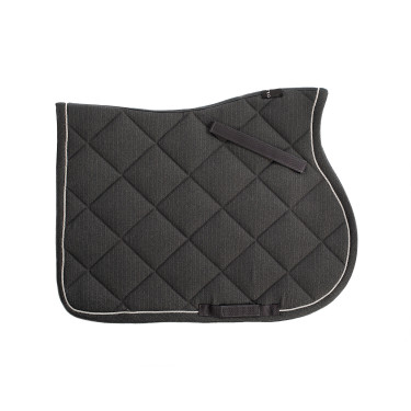 Sottosella da salto in cotone con cordoni e logo Diamond Equestro Grigio