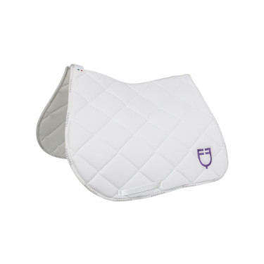 Sottosella da salto con logo multicolore GP Equestro Bianco / bianco / dalia viola
