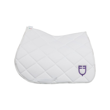 Sottosella da salto con logo multicolore GP Equestro Bianco / bianco / dalia viola