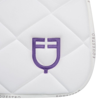 Sottosella da salto con logo multicolore GP Equestro Bianco / bianco / dalia viola