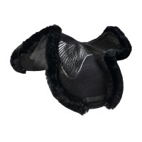 Sottosella Numnah con grip in gel su entrambi i lati e bordo in montone completo Acavallo Marrone / marrone