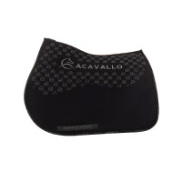 Tappetino da salto in lycra con grip in gel e fondo in fibra di bambù Acavallo Nero / nero Tappetino da salto in lycra con grip in gel e fondo in fibra di bambù Acavallo Nero / nero