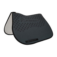 Tappetino da salto in lycra con grip in gel e fondo in fibra di bambù Acavallo Fumo dorato / nero Grigio